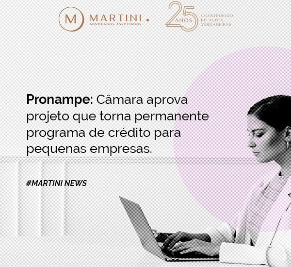 Pronampe: Câmara aprova projeto que torna permanente programa de crédito para pequenas empresas.